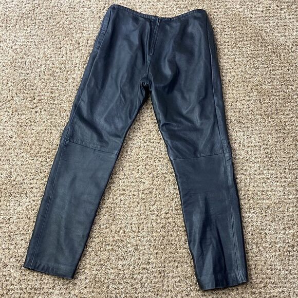Vintage Fully Lined Black Leather Pants DANIEL D’HIVER LONDON • PARIS • ITALY - Picture 6 of 15